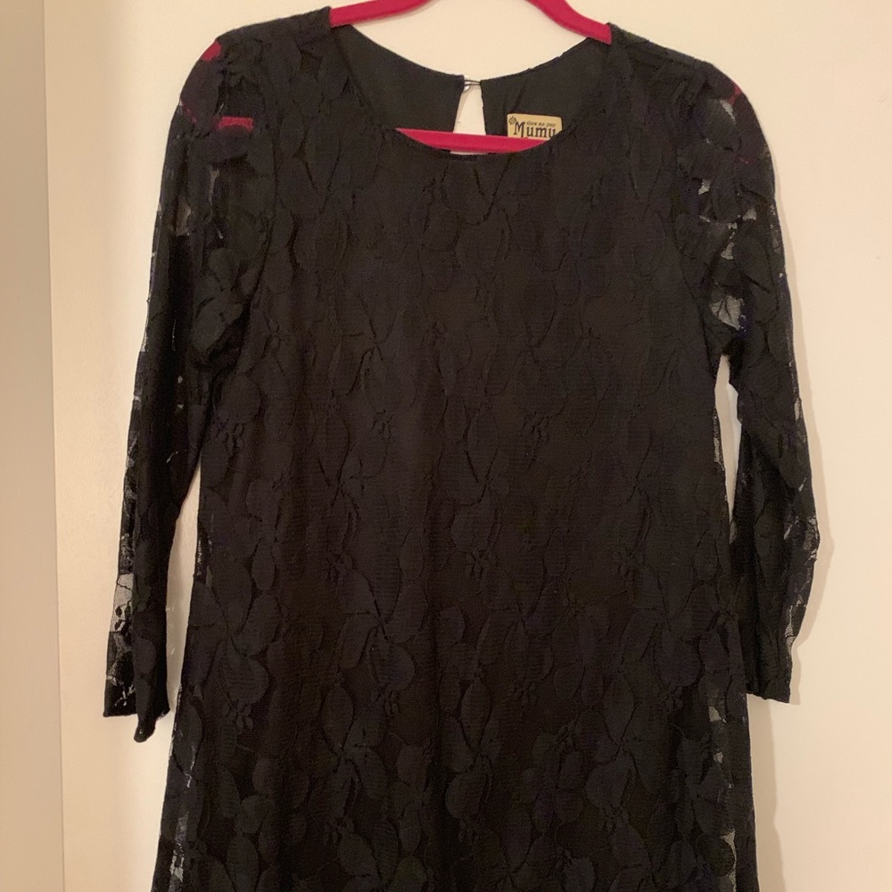 Show Me Your MuMu black lace dress